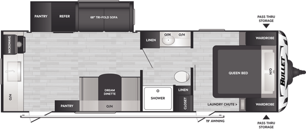 2023 KEYSTONE CROSSFIRE 2500RK, , floor-plans-day image number 0